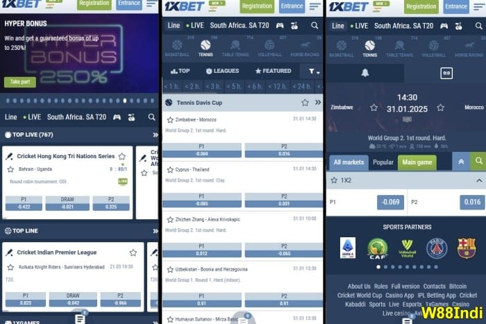 Apps เทนนิสที่ดีที่สุดในประเทศไทย 1xbeet app